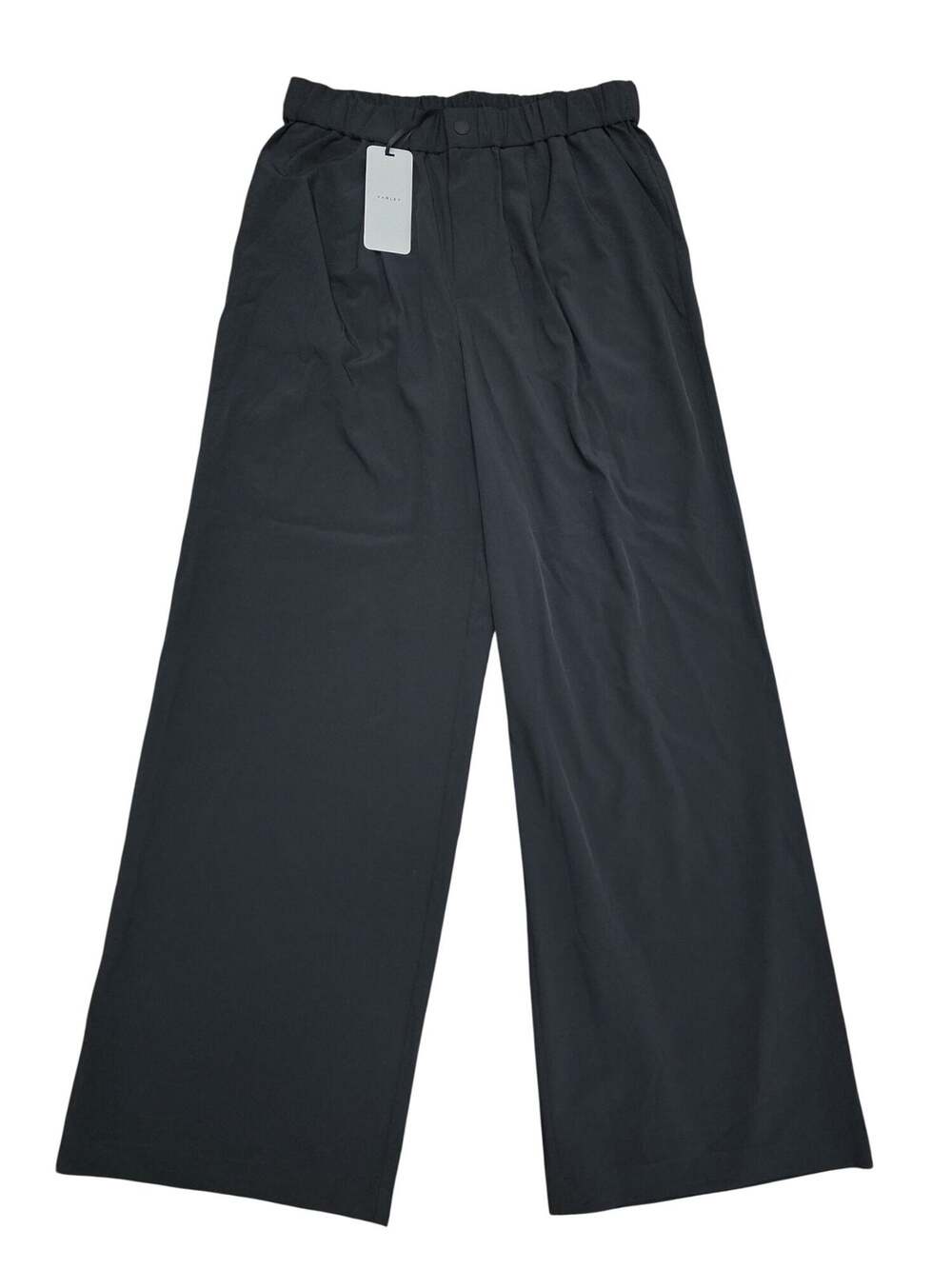 Varley NEW Kayson Wide Leg Pant 32" Soft Stretch Woven Black Size Large